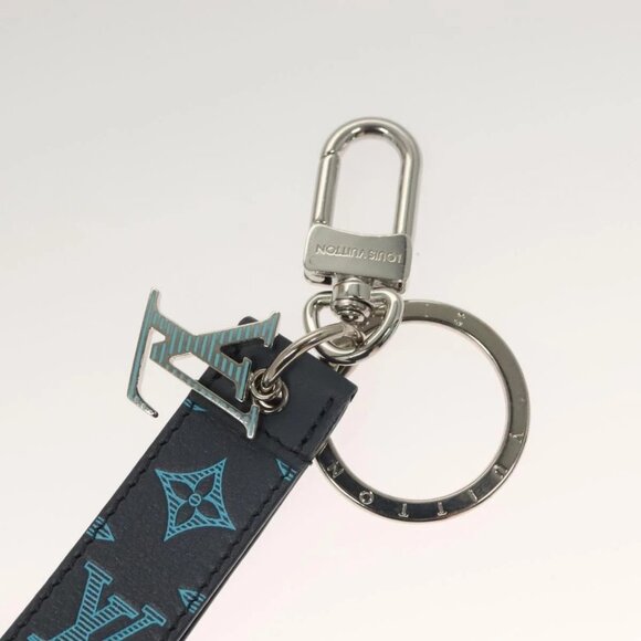 LOUIS VUITTON Monogram Shadow Porte Cles Dragonne Key Holder M82532 Auth 132813M - Picture 4 of 6